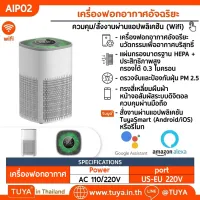 AIP02 เครื่องฟอกอากาศอัจฉริยะ ควมคุม/สั่งงานผ่านเเอปพลิเคชัน (Wifi)