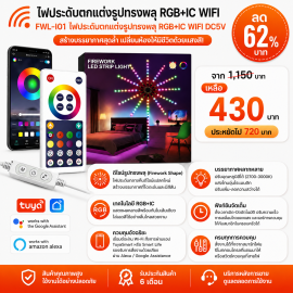 FWL-I01 ไฟประดับตกแต่งรูปทรงพลุ RGB+IC WIFI DC5V