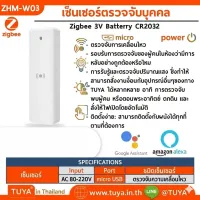 ZHM-W03 เซ็นเซอร์ตรวจจับความเคลื่อนไหวแบบเรดาร์ 10g จับการเคลื่อนไหวมนุษย์ ZIGBEE