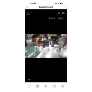 หน้าหลักของแอป Security Camera