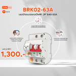 ลดกระหน่ำ! BRK02-63A เซอร์กิตเบรคเกอร์ไฟฟ้า 2สวิตซ์ สั่งงานผ่านแอปพลิเคชั่น 63A Clearance Sale ต้อนรับปีใหม่