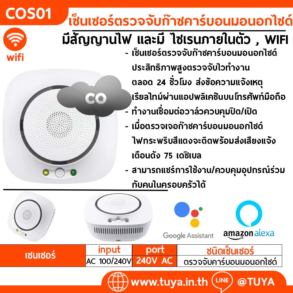 COS01 เซ็นเซอร์ตรวจจับก๊าซคาร์บอนมอนอกไซด์ CO