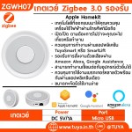 ZGWH07 เกต์เวย์ Zigbee 3.0 รองรับ Apple Homekit