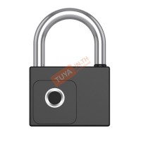 BFP03 กุญแจลายนิ้วมืออัจฉริยะ กันน้ำ กุญแจชาร์จ USB สีดำ 70*104*28 มิลลิเมตร