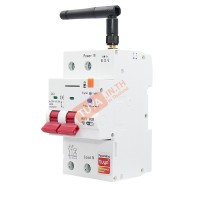 BRK-MA02-63A เซอร์กิตเบรกเกอร์ 2P สีขาว ควบคุมระยะไกล จับเวลารีเลย์ 63A 230/440V