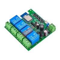 DOPR-RF04AC รีเลย์เปิด/ปิด ประตูอัจริยะ 4 ช่อง WIFI + RF 4CH Tuya สมาร์ท Wifi ไฟเข้าAC85V-250V 433 Remote Control Appliance Control โมดูล4CH รีเลย์ทำงานร่วมกับ Alexa Google Home