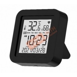 RTHS01 นาฬิกาตั้งโต๊ะ เซ็นเซอร์ตรวจจับอุณหภูมิความชื้น และรีโมทควบคุมไร้สาย