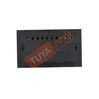 SKUS-B03 เต้าปลั๊กเสียบไฟฟ้าหน้าเป็นกระจก สีขาว ด้านหลังสีดำ แบบมีปุ่มทัชเปิดปิด มี USB และ TYPE-C WIFI 220V 16A