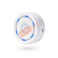 STH01 ไซเรนและเซ็นเซอร์ตรวจจับอุณหภูมิและความชื้นภายในบ้าน ไร้สาย WIFI 2.4GHz DC5V