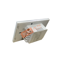 SWUS-C3 สวิตช์เปิดปิดไฟแบบทัชสีขาวหน้าปัดกระจก LN/No-N 240V แบบ3ปุ่มกด (US) แนวยาว