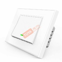 SWUS-M01 สวิตซ์เปิดปิดไฟ 1ปุ่มกด ควบคุมสั่งการด้วยแอปพลิเคชัน ขนาดUS สีขาว AC 100V-220V 10A LL/LN WIFI