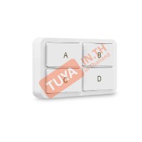 ZBT03-A4 สวิตซ์ไฟแบบปุ่มกดไร้สาย Zigbee 4 ปุ่มกด สำหรับสั่งงาน สวิตซ์ไฟและสามาร์ทซีน