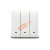 ZSWEU-M03 สวิตซ์ไฟฟ้า ขนาดEU แบบปุ่มกด 3ปุ่มกด สีขาว LL LN Zigbee (EU)