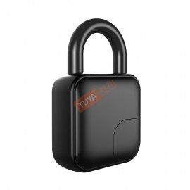 BFP01 แม่กุญแจล็อคสีดำ เปิดปิดด้วยลายนิ้วมือ กุญแจ แอปพลิเคชัน Bluetooth DC5V IP65