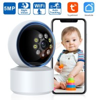 CM-H12 กล้องวงจรปิดไร้สายหมุนได้ WIFI แสงอินฟราเรด+แสงสีขาว 3MP H.265 128G