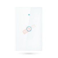 ZSWUS-B01 สวิตซ์ไฟฟ้าแบบปุ่มทัช 1ปุ่ม ขนาดUS สีขาว LL LN Zigbee (US)