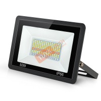 SPL01-50W ไฟสปอร์ตไลต์กลางแจ้งภายนอก สั่งผ่านแอพพลิเคชั่น 50W RGB 220V AC WIFI IP66