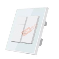 ZSW6-01M  สสวิตช์ไฟฟ้าแบบ Zigbee 6 ปุ่มกด สีขาว 110V~240V 1650W LN (WiFi)